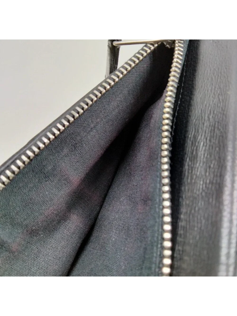 $995 Authentic BALENCIAGA Paris Made in ITALY Black Leather Bifold Long Wallet - Picture 12 of 13